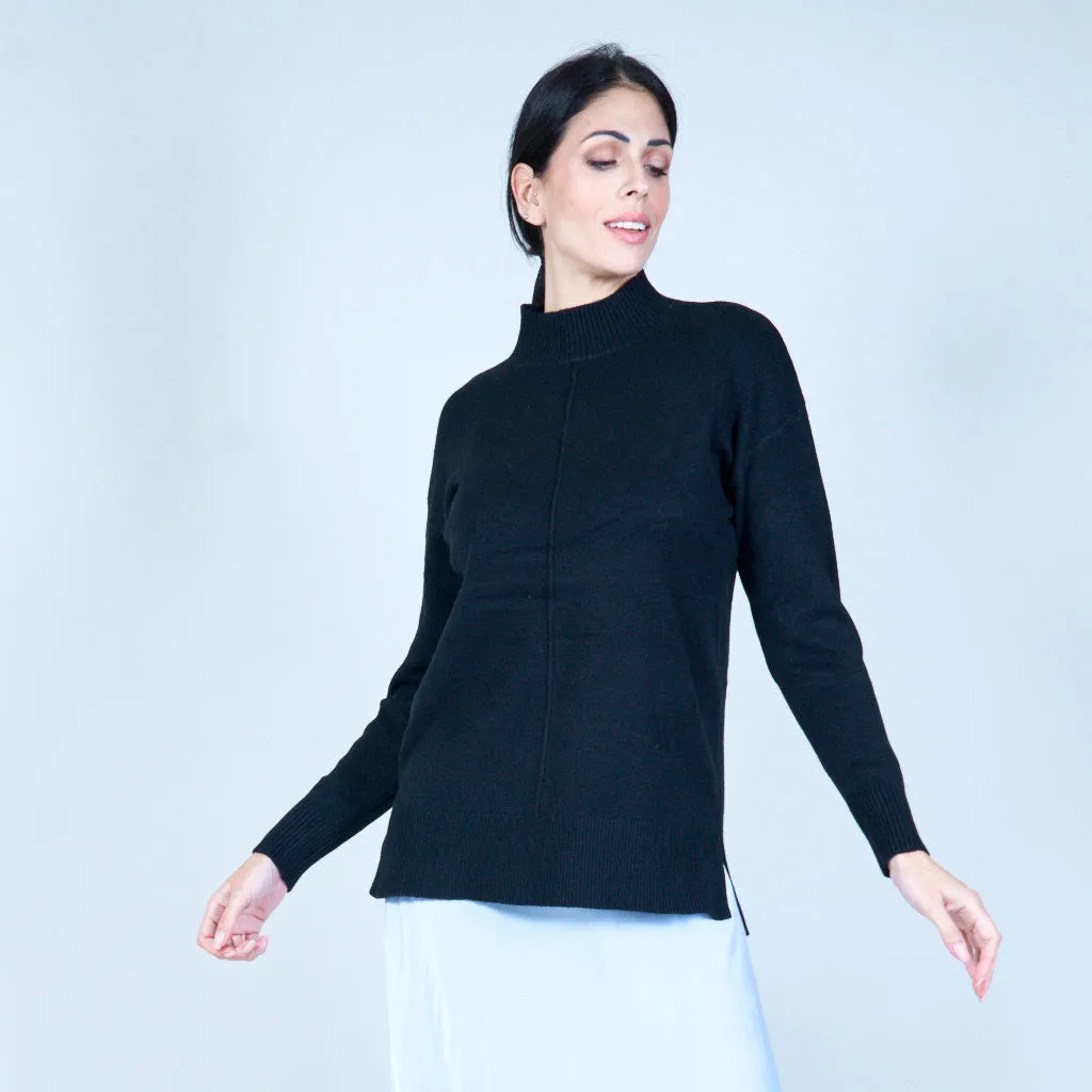 Oversized high-neck sweater wholesale