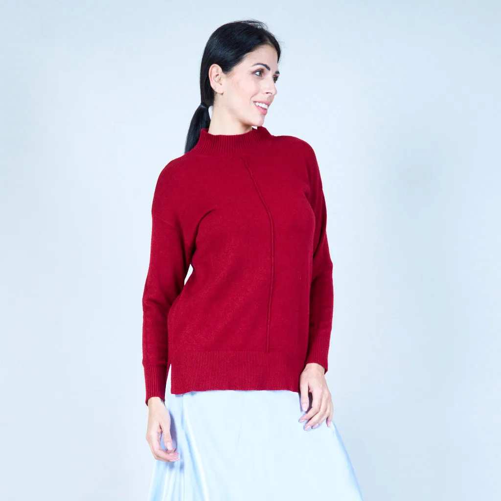 Oversized high-neck sweater wholesale