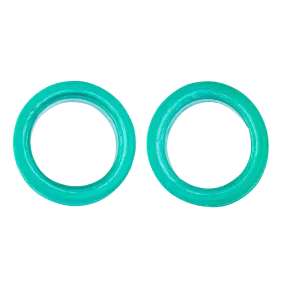 Pack of 2 Premium Scissor Finger Ring Inserts in Teal by PetStore.Direct