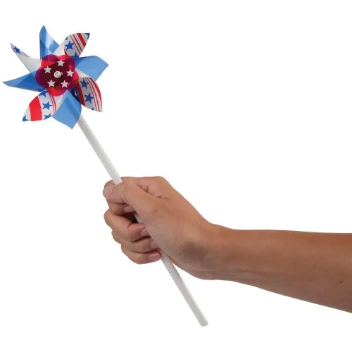 Patriotic Pinwheels Decoration (one dozen)