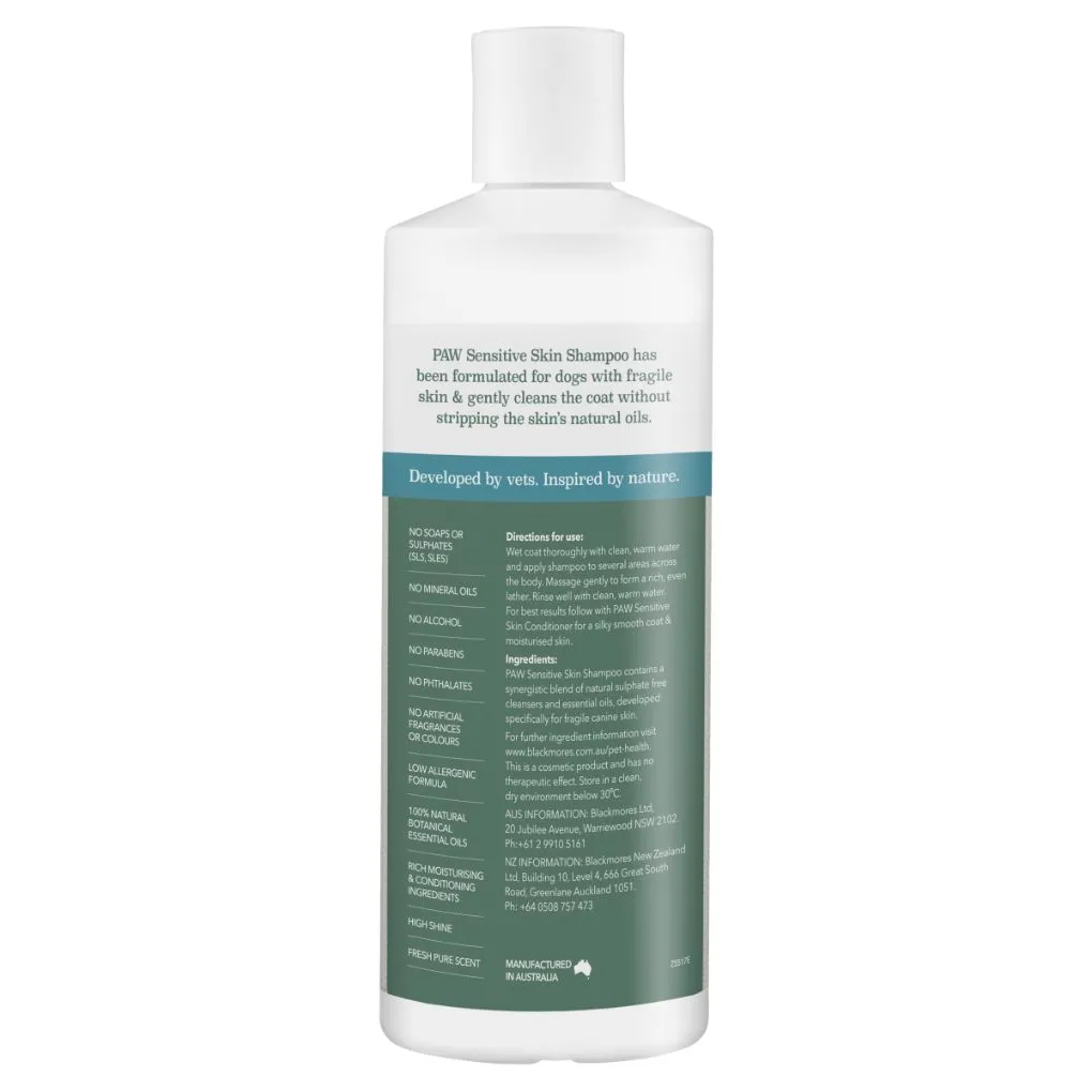 PAW Sensitive Skin Shampoo 500mL