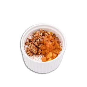 Peach Cobbler Probiotic Parfait