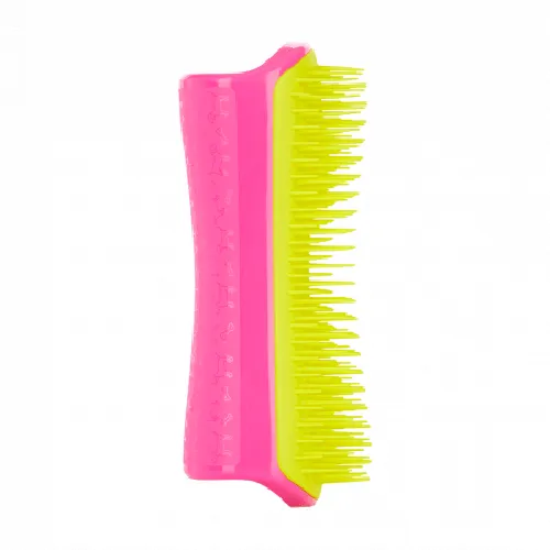 PET TEEZER DETANGLING AND DOG GROOMING PINK/YELLOW