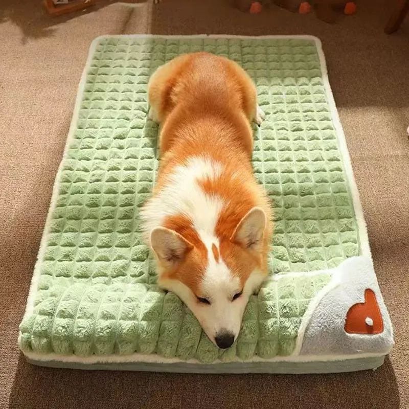 Plaid Dog Bed - Winter Warm Mat