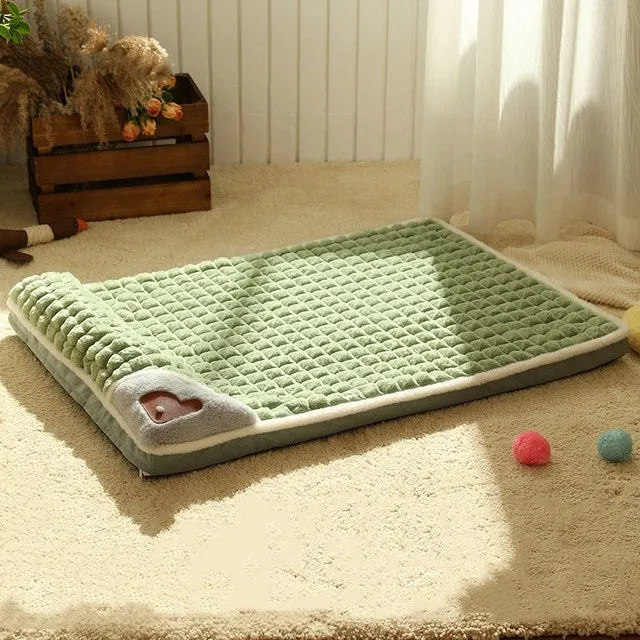 Plaid Dog Bed - Winter Warm Mat