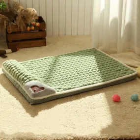 Plaid Dog Bed - Winter Warm Mat