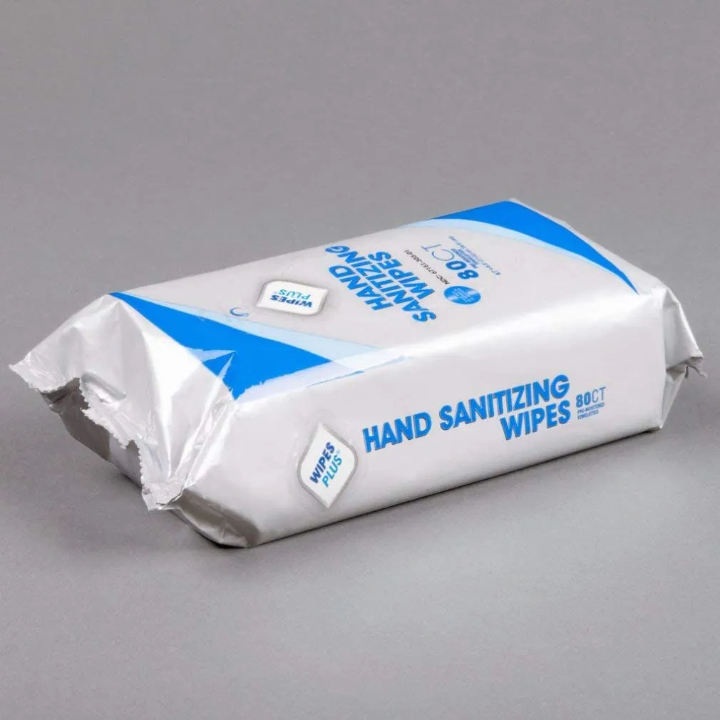 SANITIZER/ Wipes Plus Hand Sanitizing Wipes, pack of 80