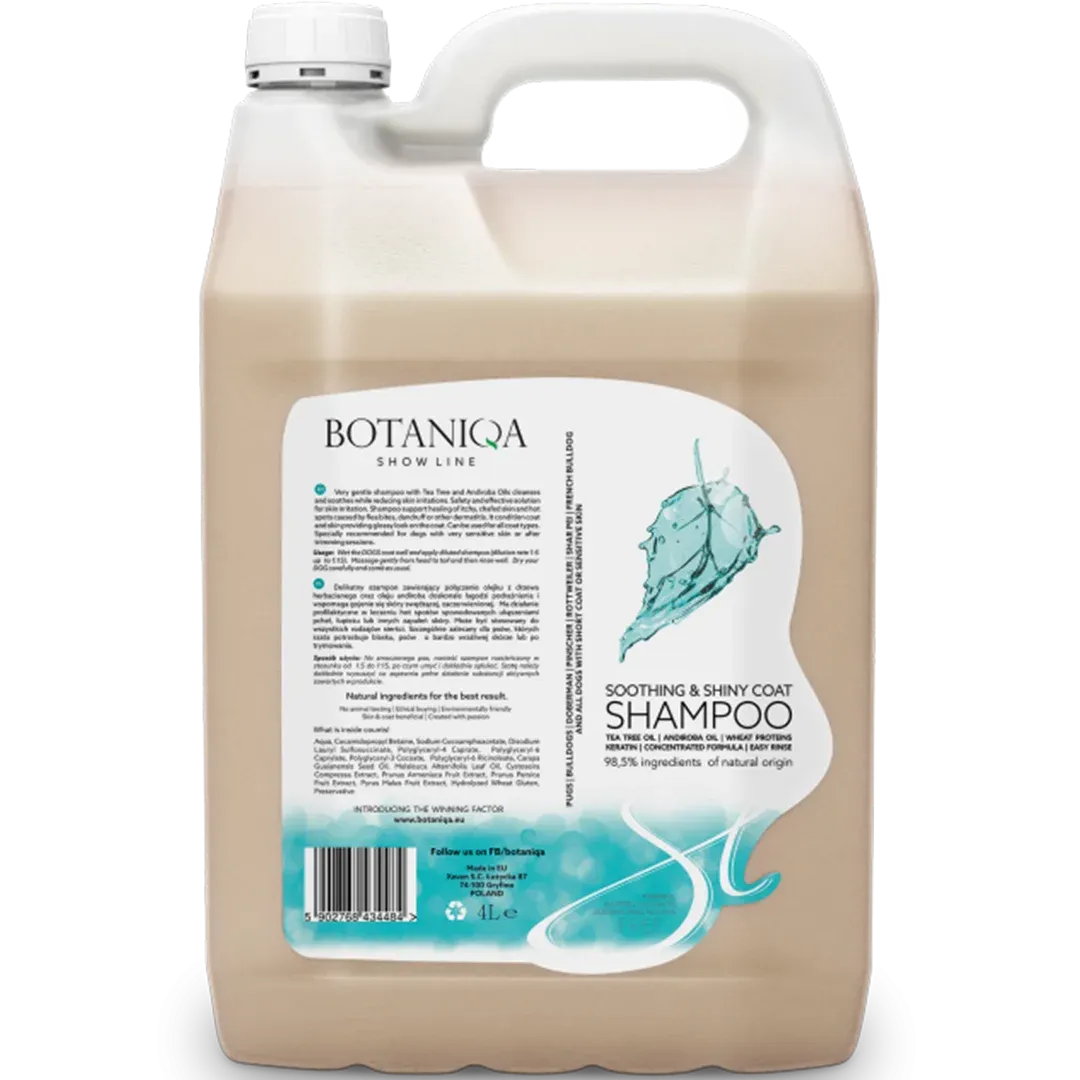 Soothing & Shiny Coat Shampoo Gallon by Botaniqa