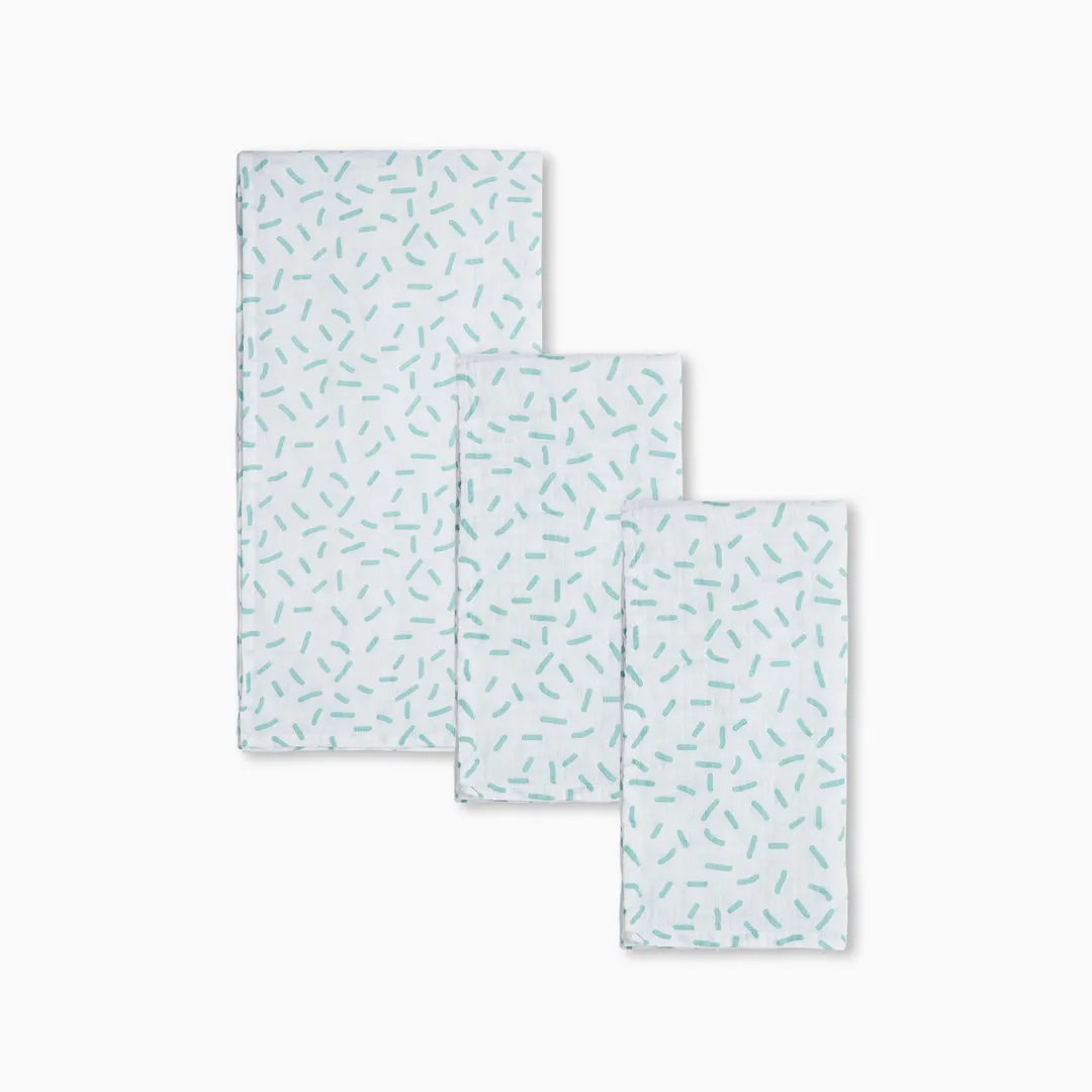 Squiggles Organic Muslin & Swaddle Set