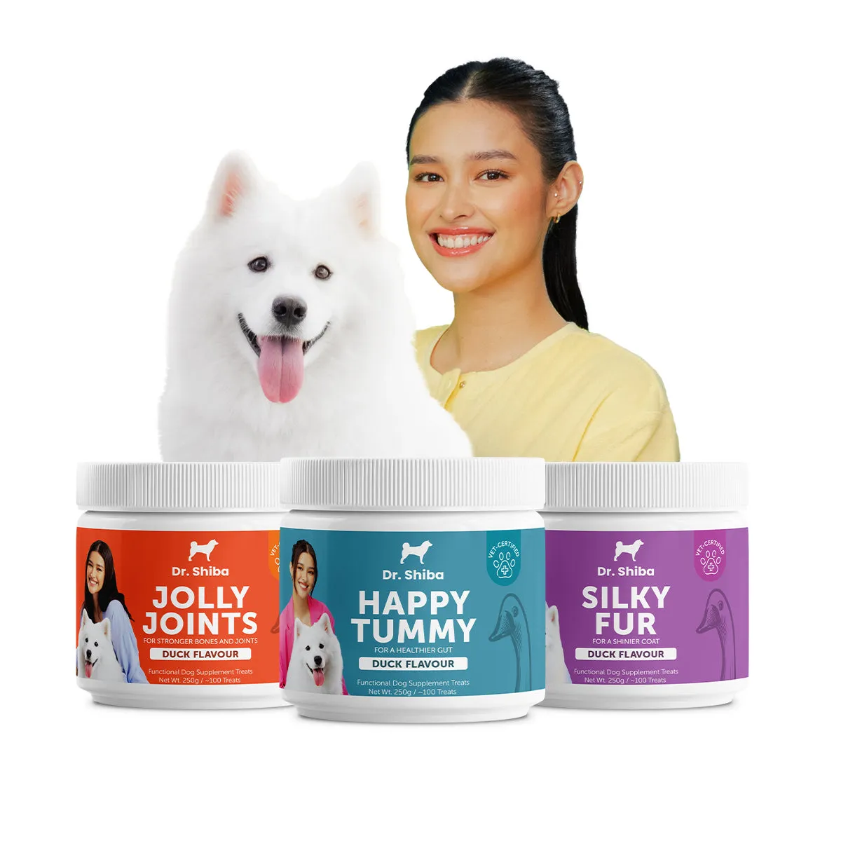 Triple Care Bundle - Happy Tummy, Jolly Joints & Silky Fur - Dog Supplement Treats