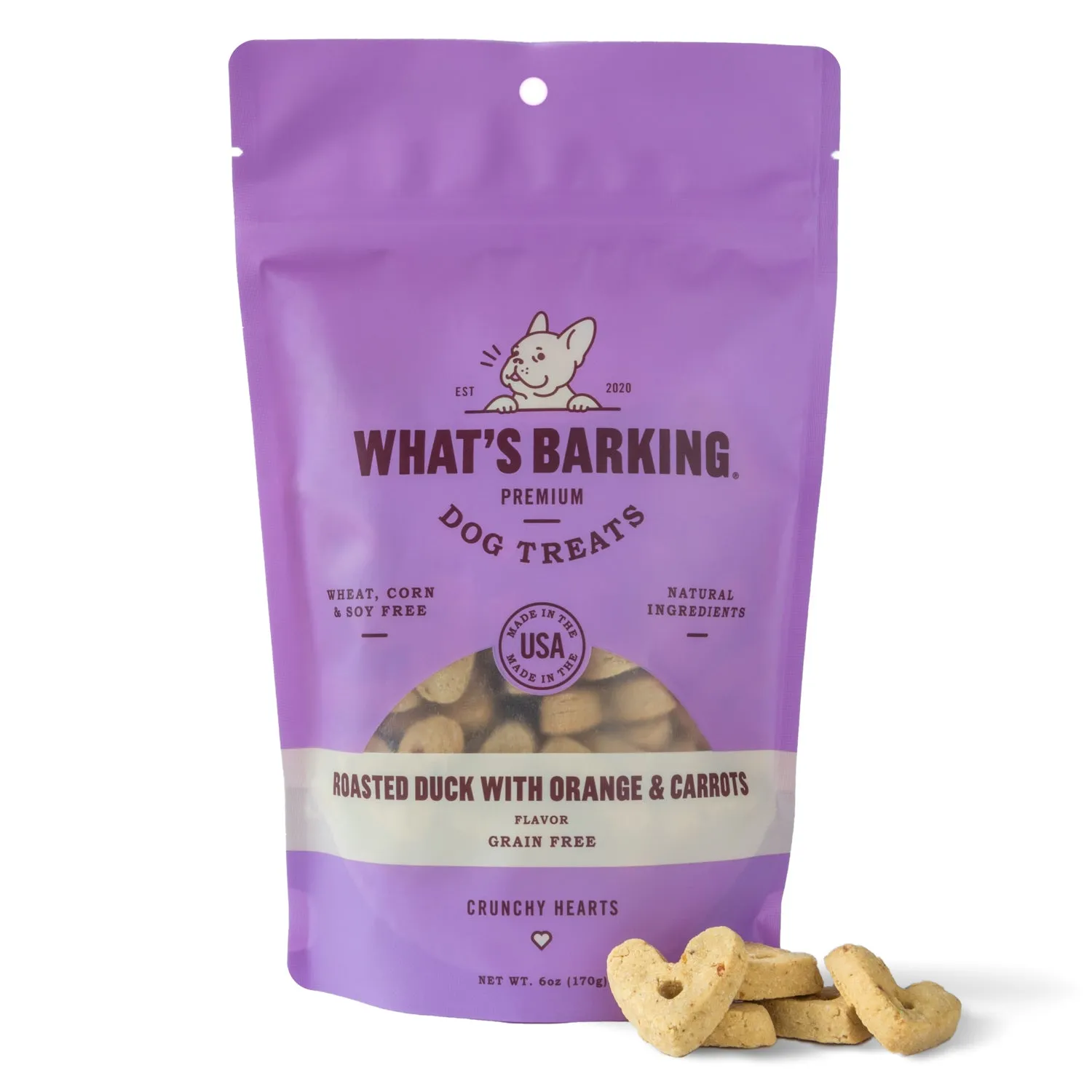 What's Barking - Roasted Duck with Orange & Carrot Crunchy Dog Treats