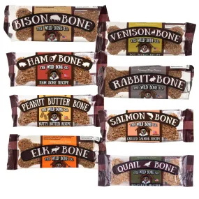 Wild Bone Crunchy Dog Treats, Variety, 8 pk Kit