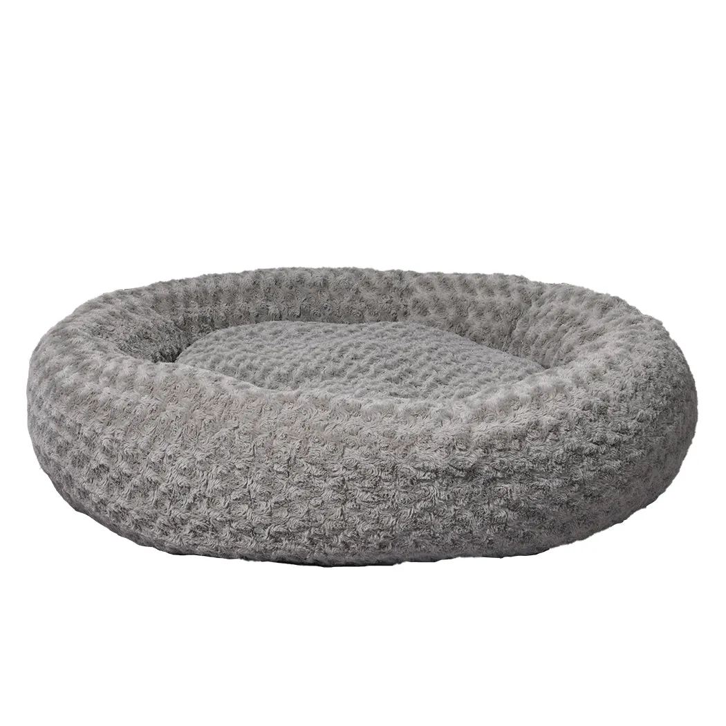 XLarge Dog Beds Calming Warm Soft Plush - Grey