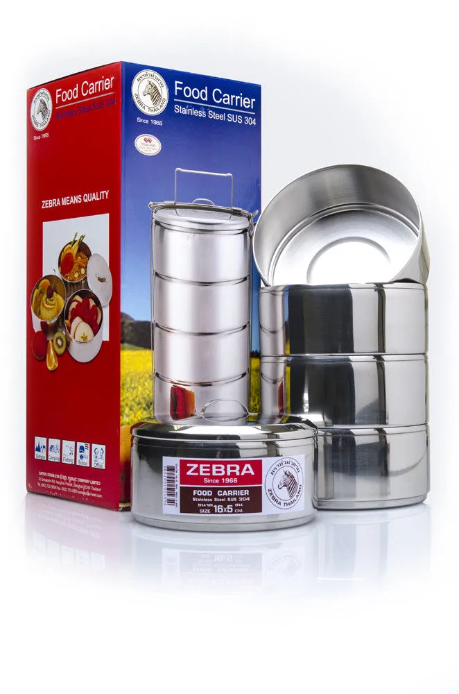 Zebra | Food Carrier / Tiffin Box 18 cm - 5 Layer