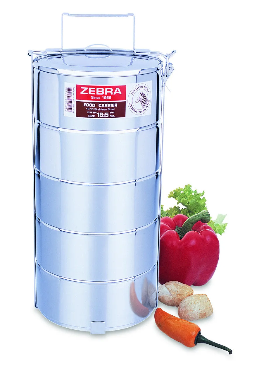 Zebra | Food Carrier / Tiffin Box 18 cm - 5 Layer